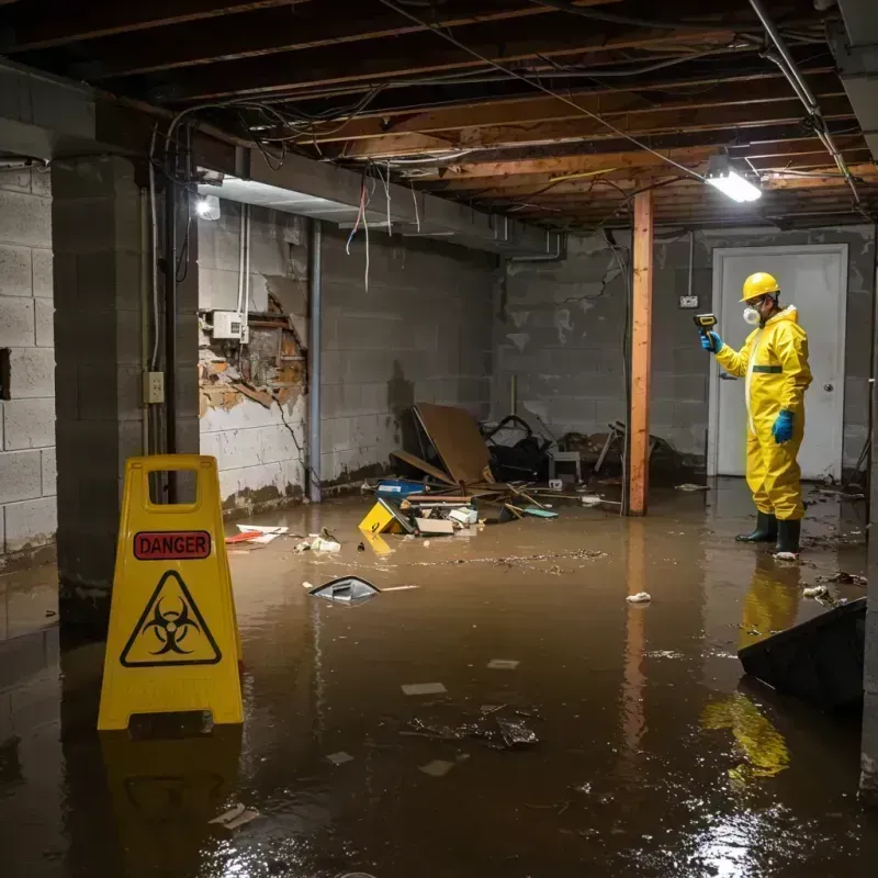 Flooded Basement Electrical Hazard in Palmyra, VA Property